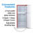 CCRA Series COMMERCIAL COOL 4.5 Cu. Ft. Refrigerator With True Freezer, Vintage Style Refrigerator, Retro Fridge With 2 Slide-Out Glass Shelves-70716106