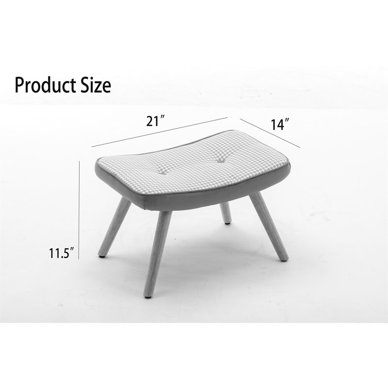 Junho Outdoor Ottoman, Pink