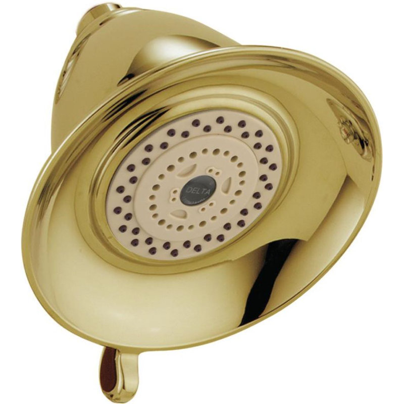 Pomme de douche 2,5 GPM Universal Showering components, Laiton poli lustré