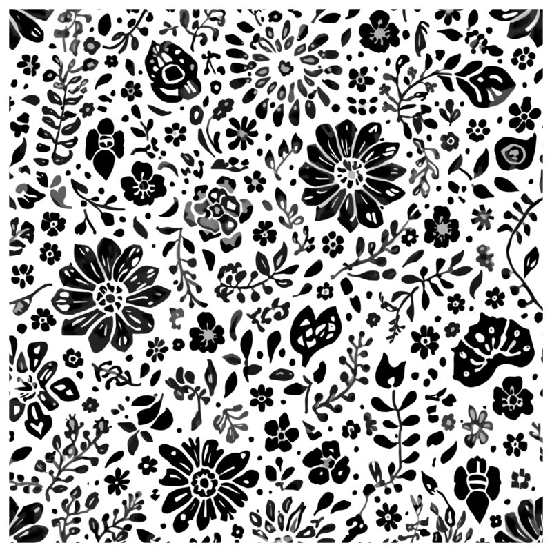 Tapisserie murale «Black», 104in H x88 with 4 Grommets