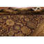 Tapis oriental floral mauve et doré 9 x 12