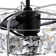 Baney 22.8" Crystal Caged Ceiling Fan with LED Lights and Remote Control