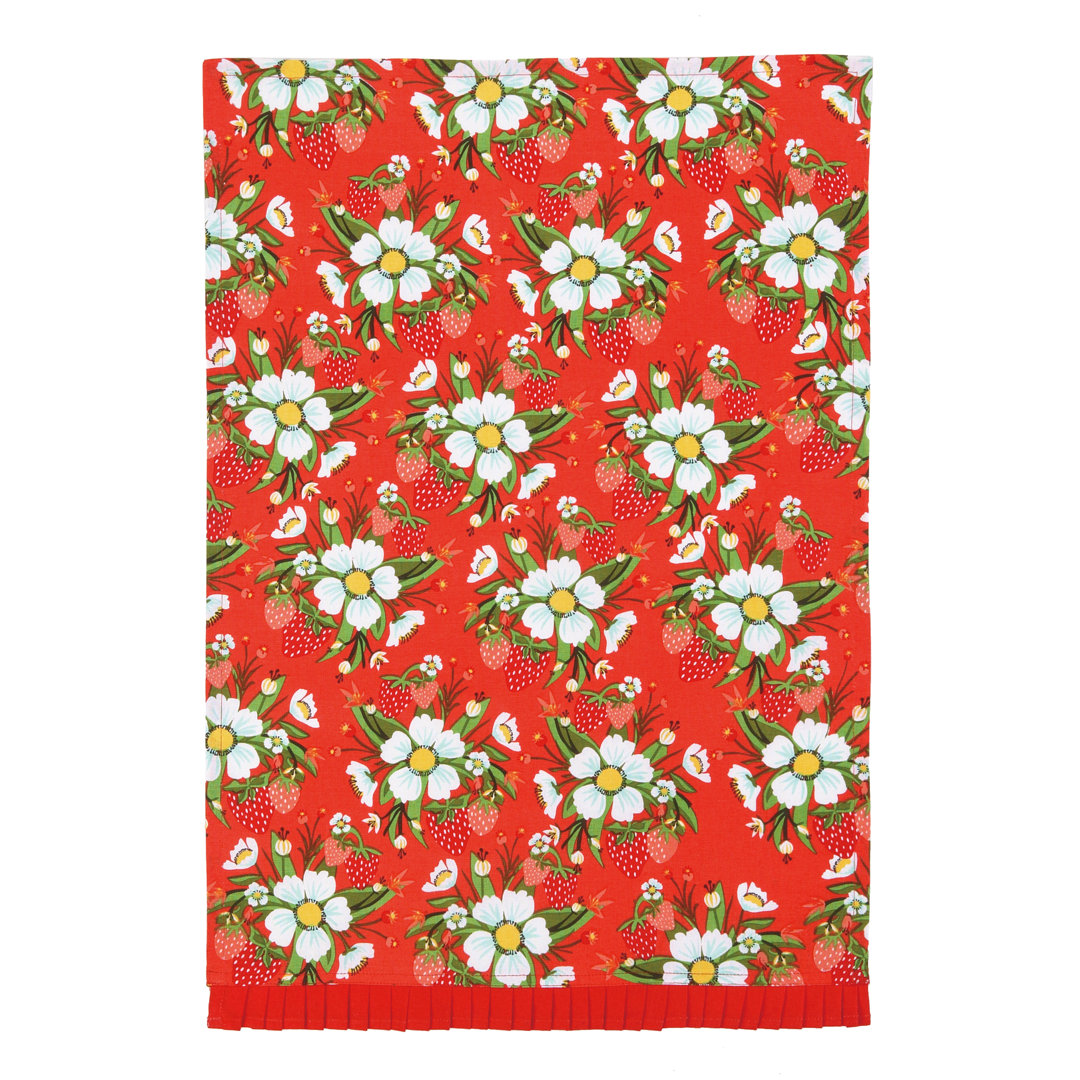 Strawberry Fields Cotton Kitchen Towel Iza Pearl Design