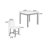 Giuseppa 5-Pcs Counter Height Dining Set-846596895-846596864