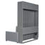 Lit escamotable multifonctionnel avec canapé et rangement, conception compacte pour petits appartements et studios-670275548