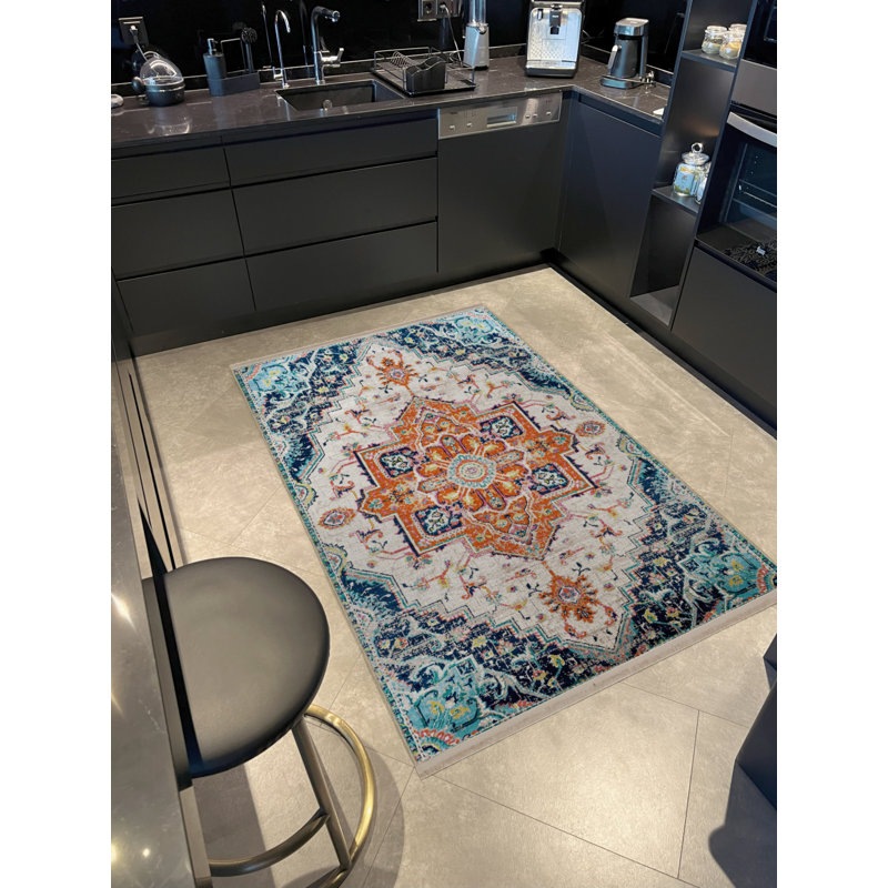 Tapis rectangulaire Xaven, Tapis de couloir 2 pi 8 po x 6 pi 7 po