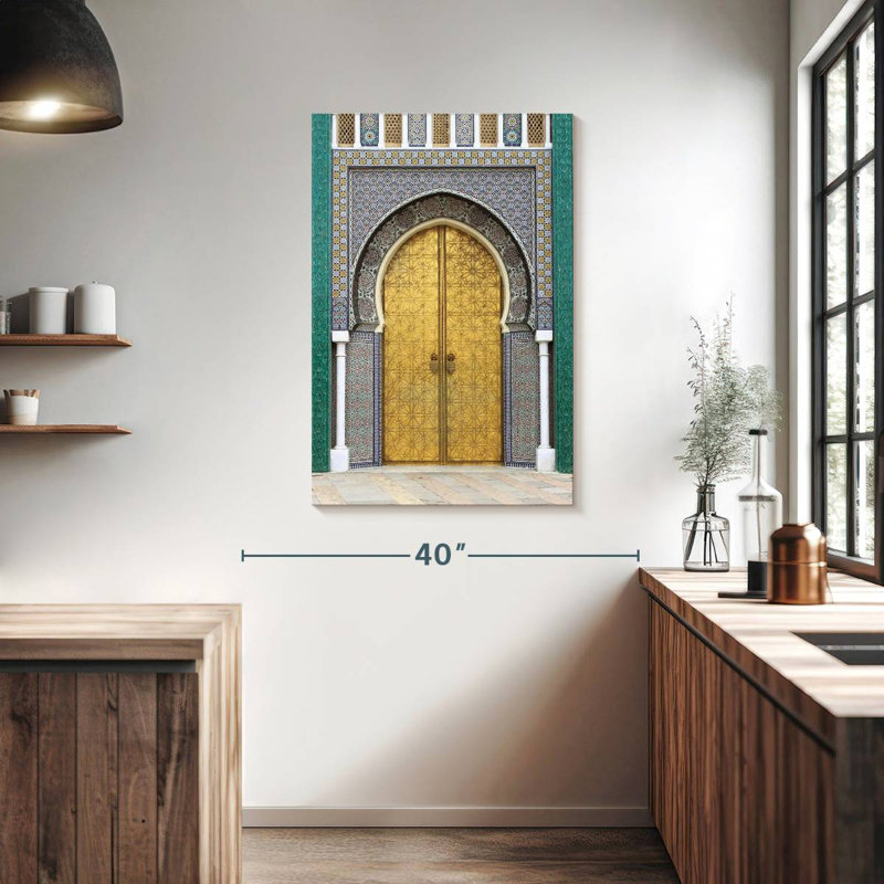Lilie Royal Palace Doors In Fes, 39" H x 26" W