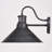 Bellavia Aged Iron/Light Gold Outdoor Barn Light with Dusk to Dawn-116256014