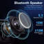 Structure de lit avec lumière DEL et station de charge, structure de lit tapissier avec haut-parleur Bluetooth et tête de lit réglable-1414797269