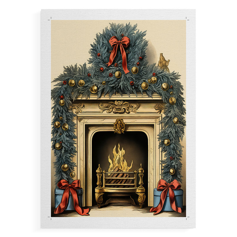 Christmas Holiday Art CDLI - Impression sur toile seulement - NON-CADRE, H 18 po x l 12 po