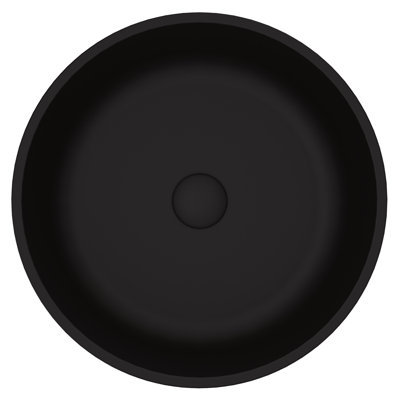 Modus MatteShell™ Glass 17" L 17" W 4" H Round Vessel Bathroom Sink