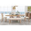 Table de salle à manger extensible avec repose-pieds 82 pouces TopMAX Farmhouse 82 pouces