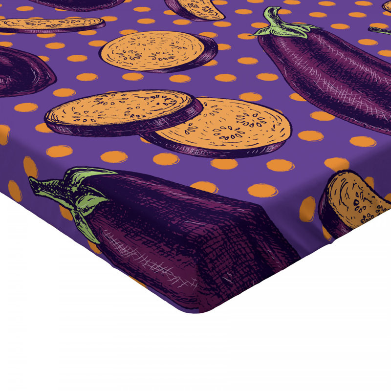 Microfiber Polka Dots Fitted Sheet, Full Fitted Sheet