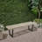 Metal/Solid Wood Outdoor Bench-453667063