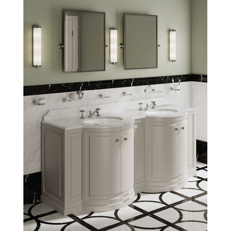Chicago 1-Light Dimmable Bath Bar, Polished Nickel