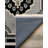 Bureen Collection Digital Print Cotton-Polyester Gray Moroccan Rug-136294121