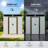 6x5 Metal Outdoor Storage Shed With Transparent Plate White