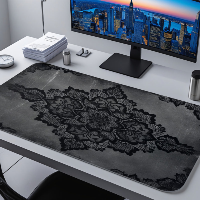 Polyester Desk Pad, 14.4x12.1