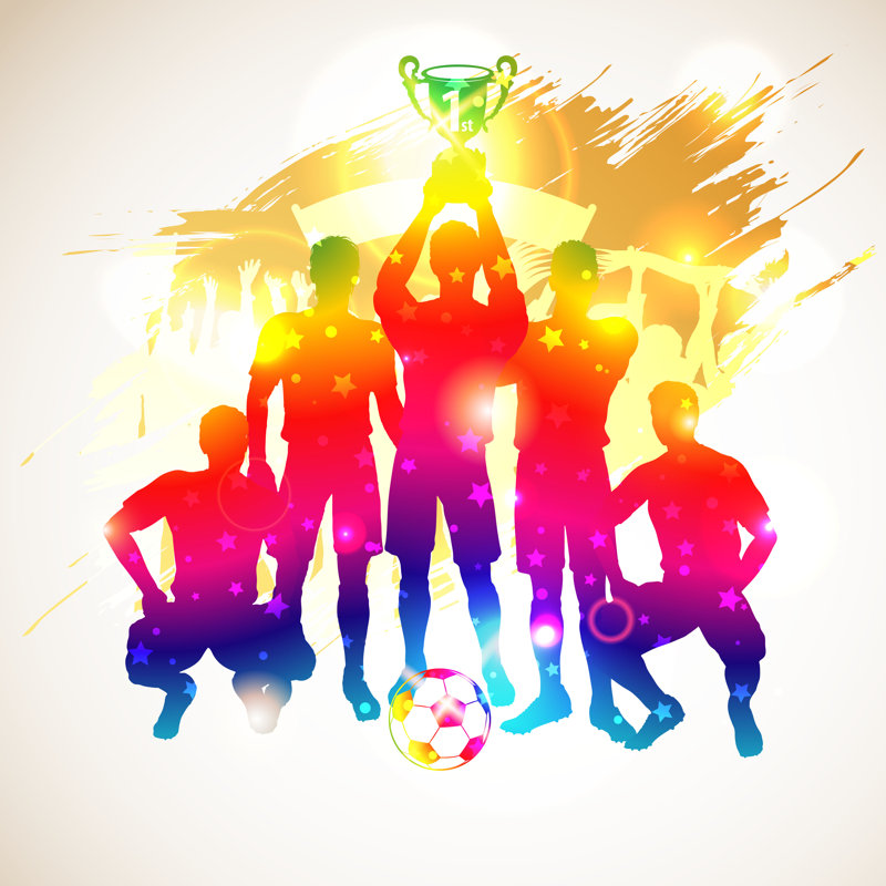 Soccer Soccer par Lislud, impression sur toile tendue, H 20 po x l 20 po