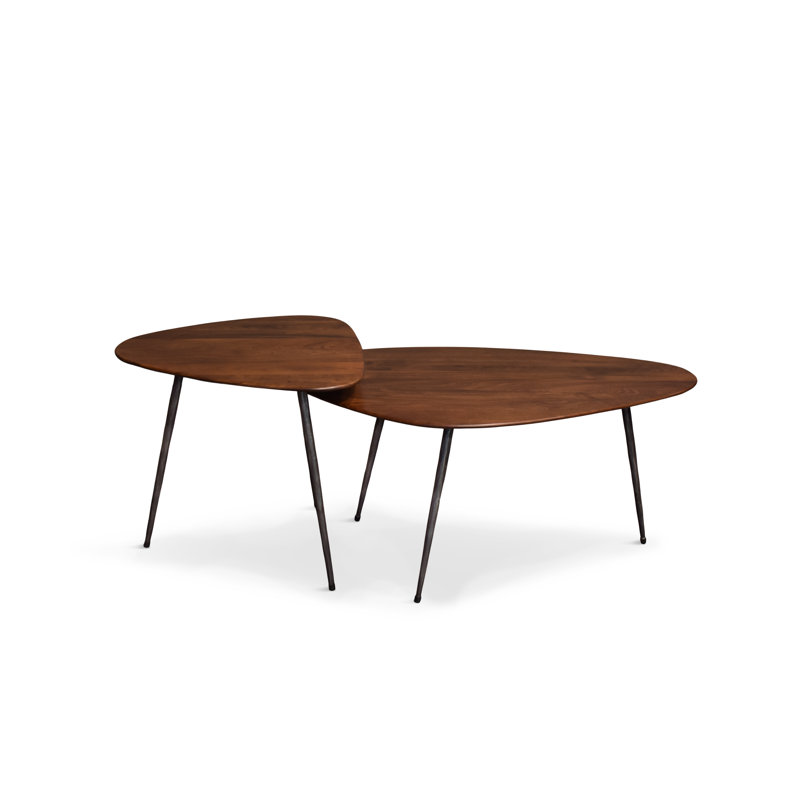 Table basse Brooxie, Noyer classique
