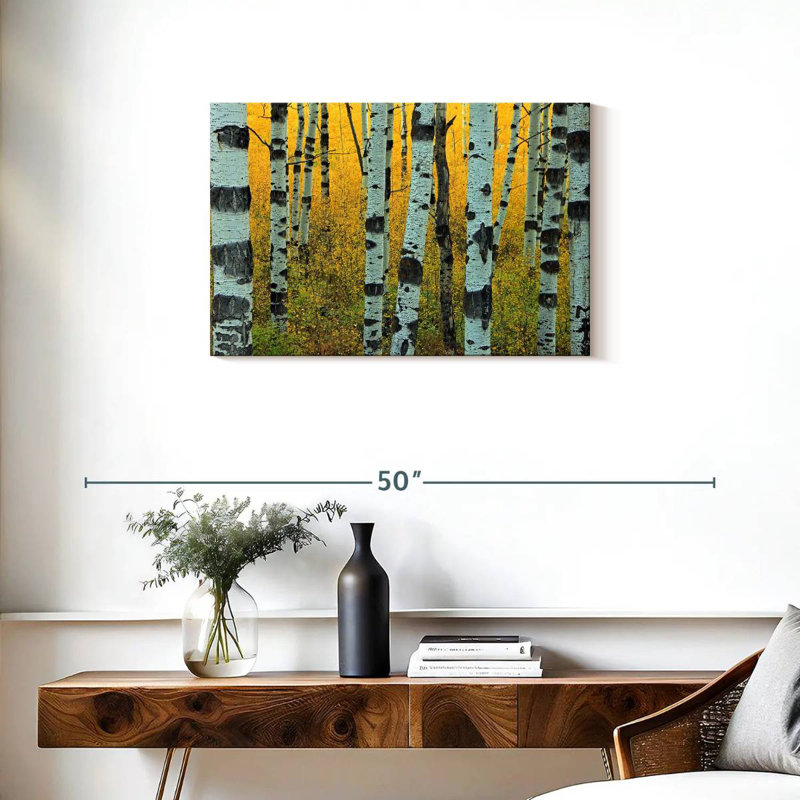 Harnek Abstract Aspen Tree, 20" H x 30" W