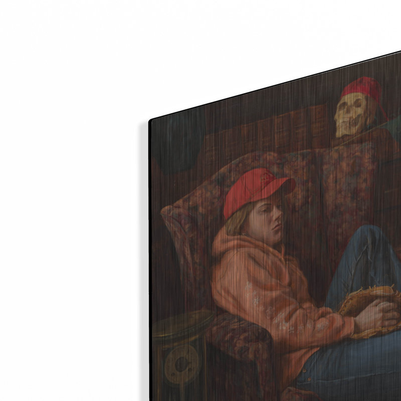 «Ivy Bronx» «No League Of Her Own» par Christopher Pierce, art mural en métal, 24 po x 36 po, H 16 po x l 12 po