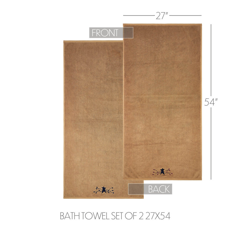 Ensemble de 2 serviettes de bain Parven 27 x 54