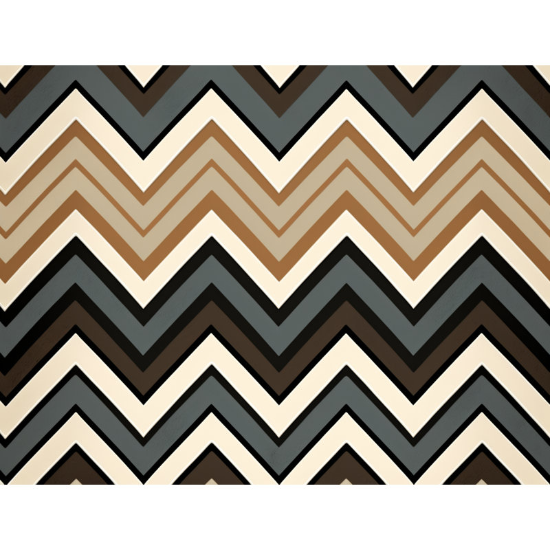 Checkered Comforter, Queen Comforter, Brown/Gray Chevron