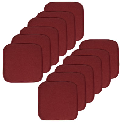 Charlotte Jacquard Memory Foam No Slip Back 16" x 16" Chair Pad Cushion