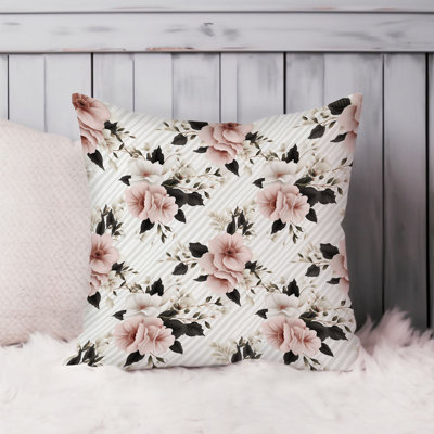 Floral Stripes and Flowers VIII Flowers Glam & Shabby Chic