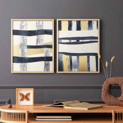 Série ABSTRACT DCCDXCV III - Reproduction encadrée de qualité supérieure - prête à être accrochée - aucun clou requis - aucun clou requis
