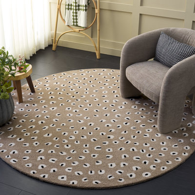 Fifth Avenue Hand Tufted Wool; Cotton Animal Print Indoor Rug