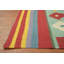 Tapis à carreaux en laine à motif oriental kilim 8 x 10