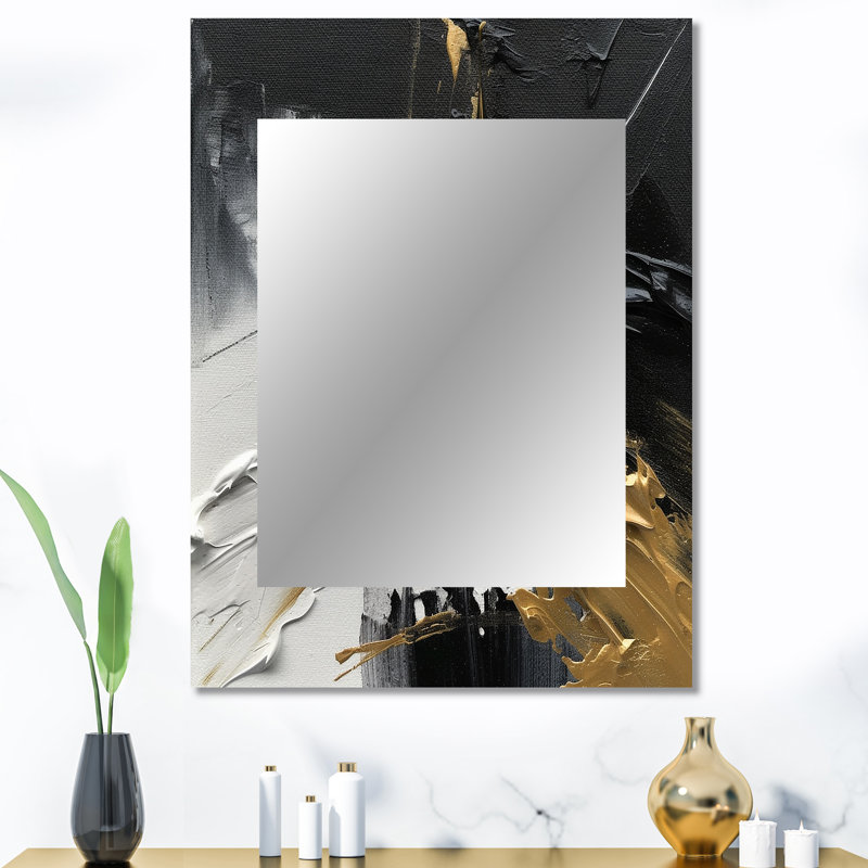 Mystery Awakening VII - miroir décoratif abstrait, miroir mural moderne, impression d'art en métal, 40 po x 30 po