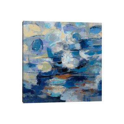 Steelpix Metal Canvas - Ultramarine Waves I by Silvia Vassileva