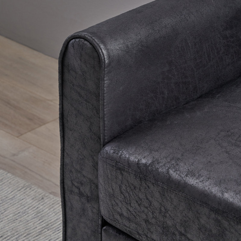 Fauteuil club large de 78,74 cm Grenkie, Noir