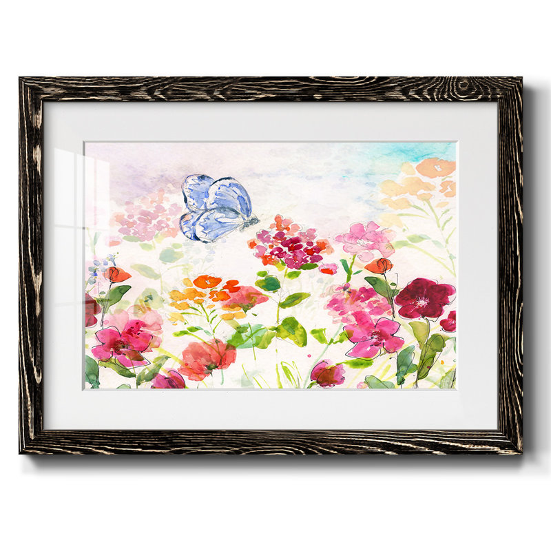 «Summer Garden Butterfly», impression sur papier, H 26 po x l 38 po, Noir
