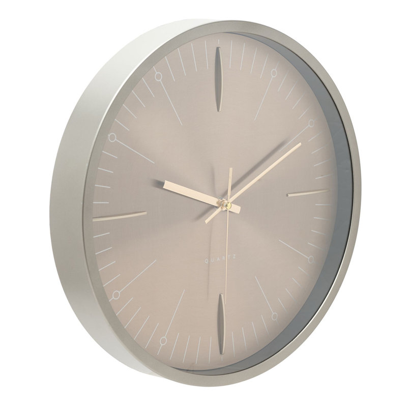 Glass Wall Clock, Bronze
