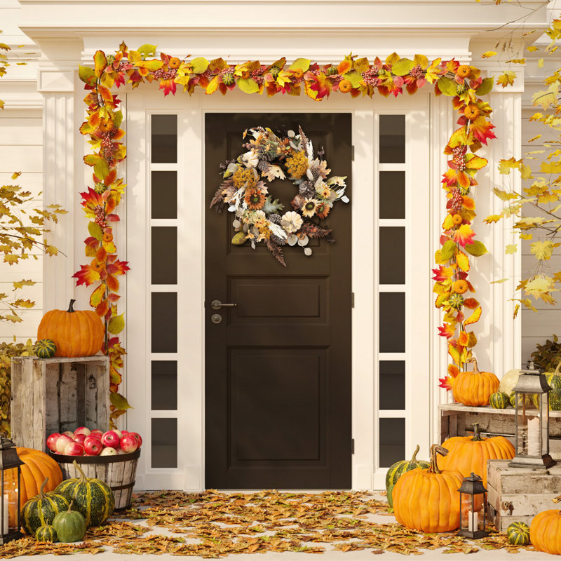 Faux Oak 28'' Wreath