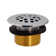 1-3/8" Fine Thread Bathtub Drain Trim with Trip Lever and Conversion Adaptor