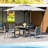 5-Piece HDPE Outdoor Patio Dining Set with Arm Chairs-472012415
