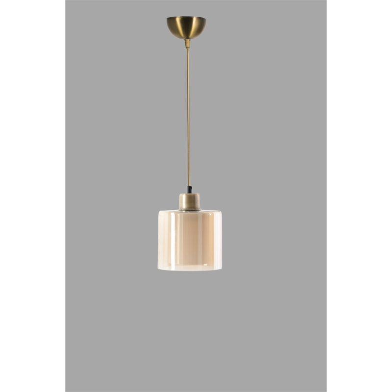 Glam Scandinavian Chandelier, Copper Finish, 27.6 x 5.5 inches | 100% Metal Construction, Oven Dried Paint, Tumbled Coating | E27 Socket, Max 40W | Perfect for Stylish Living Rooms & Dining Areas, Elegant Design