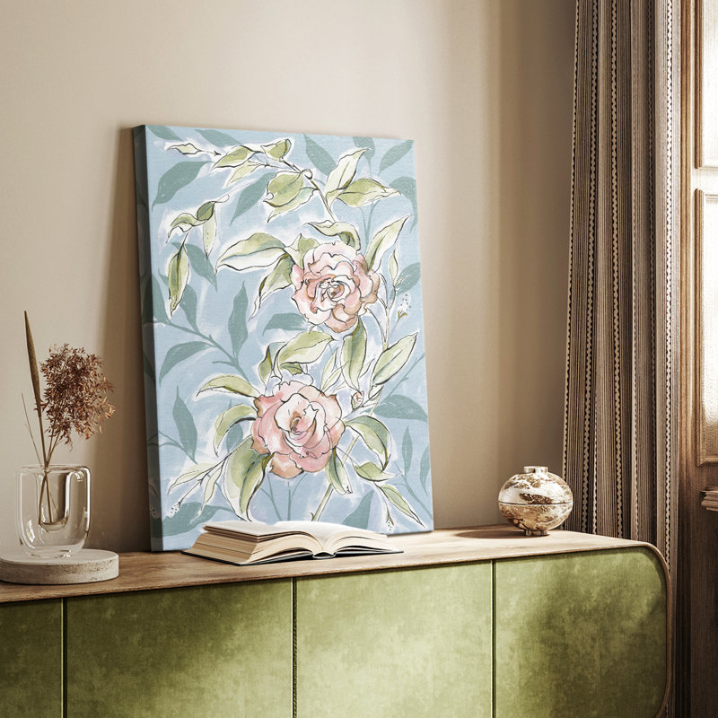 Camélias délavés II - galerie Cavas sur mesure
