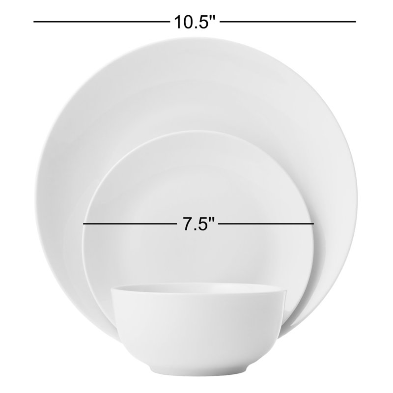 Jasmine 12 Piece Dinnerware Set, Service For 4