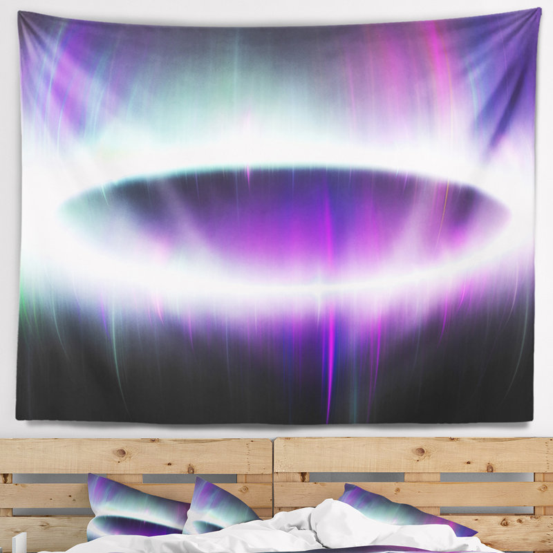 Tapisserie abstraite magnifique northern lights, H 32 po x l 39 po