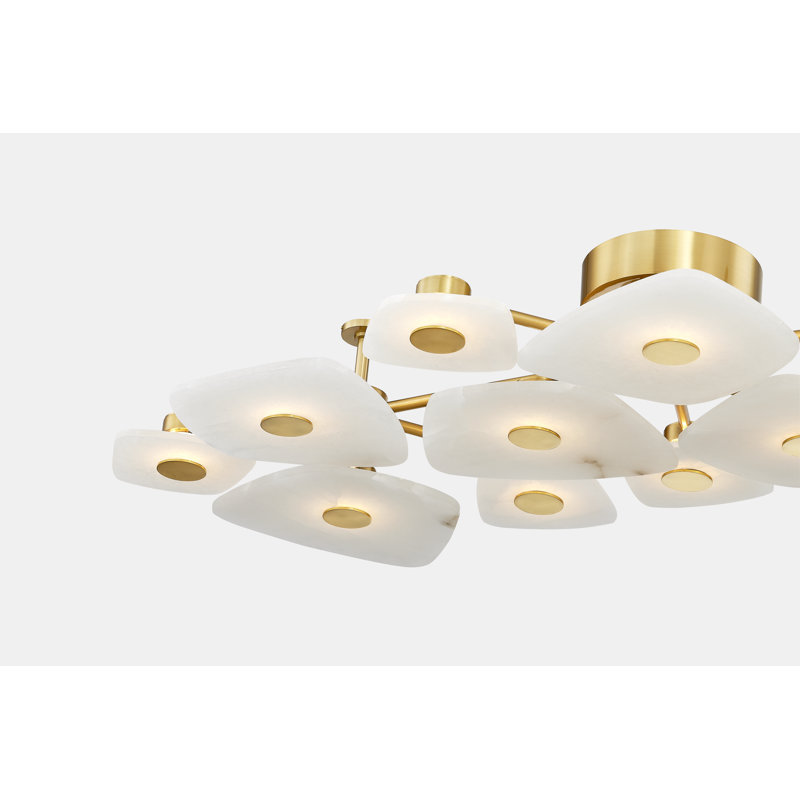 Plafonnier semi-encastré 12 lumières Holmdel
