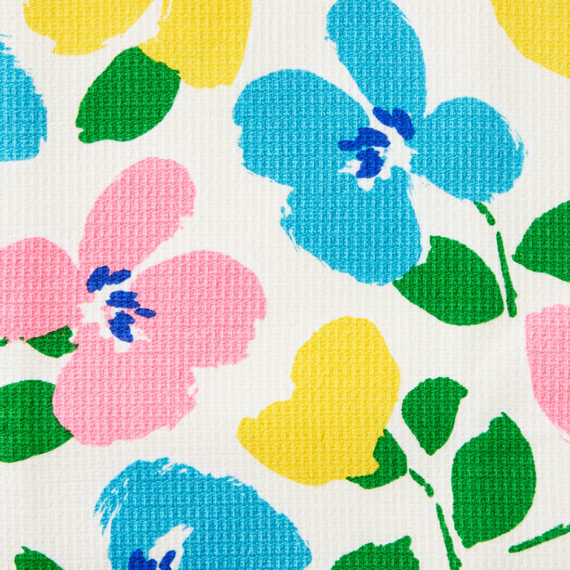 KATE SPADE NEW YORK PAINTERLY BOUQUET Kitchen Towel SET OF 4, Pink/Green/Blue