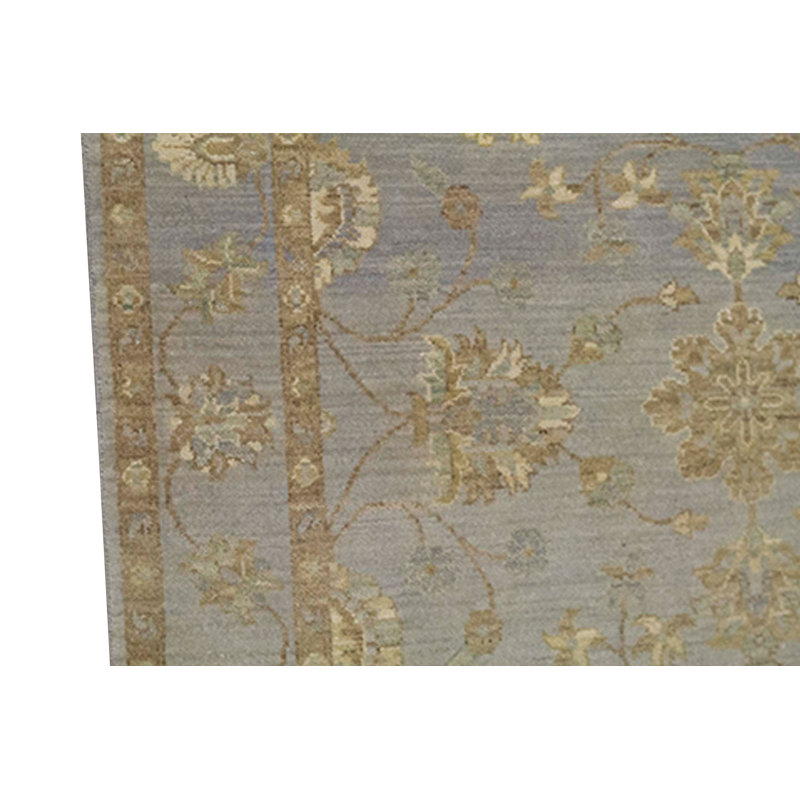 Wool Oriental Area Rug in Blue