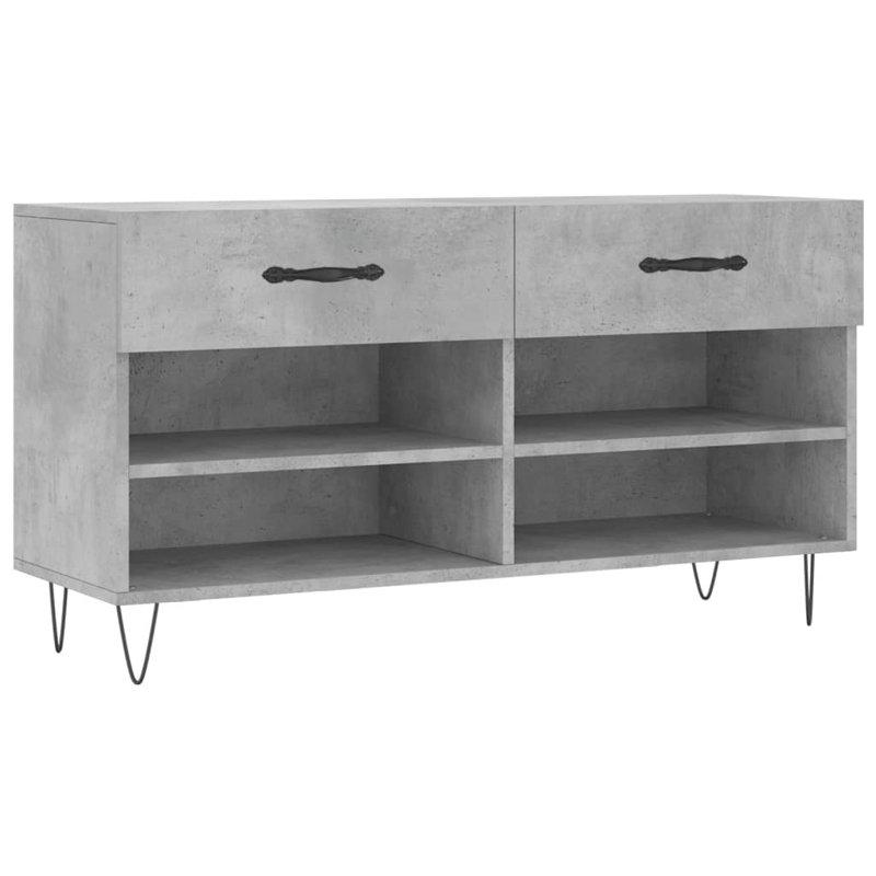 Mikiso Storage Bench, Concrete Grey