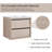 24.47'' Single Bathroom Vanity with Ceramic Top